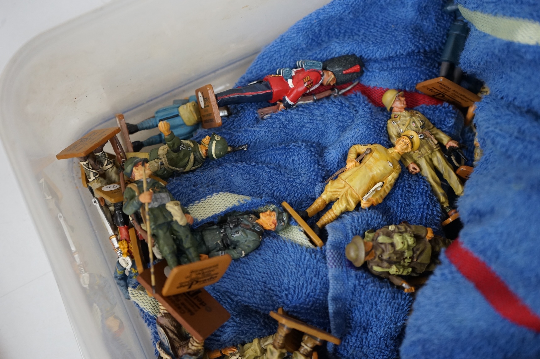 A large collection of Del Prado white metal model soldiers